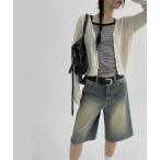 「BLACKUP」 デニムハーフパンツ MEDIUM ブルー レディース