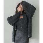 カーディガン ヘアリーニットカーディガン レディース