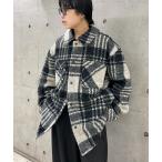 ショッピングチェック コート ジャケット チェック圧縮ブークレーCPOジャケット メンズ レディース