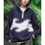 ショッピングビラボン ニット セーター BILLABONG レディース WAVE JQ MOKOMOKO HAL セーター 「2025年秋冬モデル」 @autumn/ビラボ