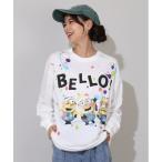 tシャツ 親子お揃い ミニオン ペイント風ロンT 0999A メンズ