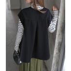 ベスト ジレ 上質見え ジョーゼットベスト レディース