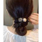 ヘアゴム ストーン＆パールヘアゴム/ヘアアクセ(RO)