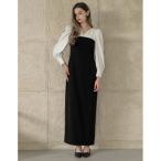 ワンピース 「MEISM by Re:EDIT」「2025AW PRE ORDER」「低身長サイズ有」ハートネックドッキングナローワンピース