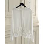 ショッピングリエディ ブルゾン アウター 「MEISM by Re:EDIT」「2025AW COLLECTION」ダンボールフリルノーカラーブルゾン レディース