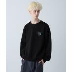 ショッピングプリント トレーナー スウェット FROLAコラージュバックプリントスウェット(HARE) メンズ