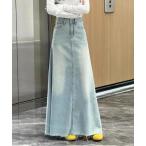 スカート マキシ丈デニムスカート