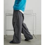 パンツ ナイロンボリュームパンツ レディース