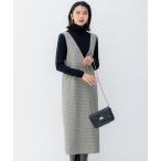 「23区」 ノースリーブワンピース 44 ブラウン レディース