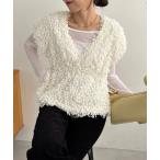 ブラウス シャツ ブークレフリンジトップス レディース