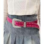 ショッピングベルト ベルト WEGO/ビジューラメシャギーベルト レディース