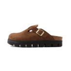 ショッピングビルケン サンダル BIRKENSTOCK BOSTON CHUNKY LEVE DARK TEA/BLACK / ビルケンシュトック ボストン チャンキー レ