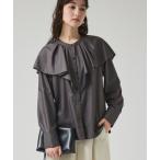 ショッピングショール ブラウス シャツ ラッフルショールブラウス/秋服/冬服/オフィスカジュアル レディース