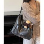 ショルダーバッグ バッグ Y2K  チャーム付き大容量バッグ ショルダーバッグ＆斜め掛けバッグ デイリー＆通勤用/3WAY レディース