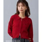 カーディガン 「BEVERLY HILLS POLO CLUB」ケーブル編みカーディガン レディース