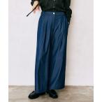 ショッピングワイドパンツ パンツ 起毛デニムワイドパンツ レディース