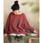 「soulberry」 スウェットカットソー LL レンガ レディース