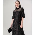 「Leja」 半袖ワンピース MEDIUM ブラック レディース