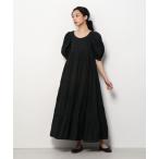 「MARIHA」 半袖ワンピース 36 ブラック レディース