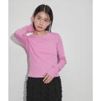 「ADAM ET ROPE'」 長袖ニット FREE ピンク系その他2 レディース