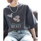 「Disney」 半袖Tシャツ X-LARGE グレー メンズ