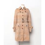 「BURBERRY BLACK LABEL」 チェック柄トレンチコート 38 ベージュ レディース
