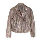 「ALLSAINTS」 ライダースジャケット 6 ブラウン レディース