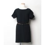 「miu miu」 半袖ワンピース 38 ブラック レディース