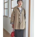 ステンカラーコート コート リバーシブルステンカラーコート レディース