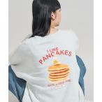 トレーナー スウェット miffy Pancake柄 プリント スウェット/ミッフィー レディース