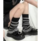  гетры [ BARELY BLUE / Bear Lee голубой ] окантовка вязаный гетры женский 