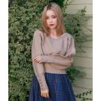 ショッピングニット ニット セーター オフショルニットプルオーバー レディース