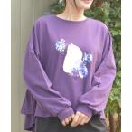 tシャツ フォトＰＴフリルプルオーバー レディース