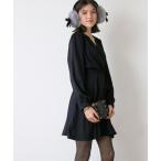 ドレス ハイウエスト カシュクールミニドレス