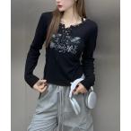 tシャツ イーグルプリントスピンドルロンT レディース