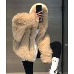 コート アウター 「CANVAS＋」ボリュームフェイクファーフーデッドコート レディース メンズ