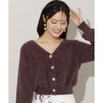 カーディガン アソートボタンラメフェザーカーディガン レディース