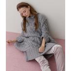 ショッピングマキシ丈ワンピース ワンピース ケイブルBIGニットワンピース