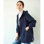 マウンテンパーカー ウインドブレーカー ＩＥＤＩＴ　すそフォルムとすっきりシルエットがサマ見えする　撥水加工素材のマウンテンパーカー「ダークネイビー」