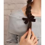 ヘアゴム 「float」ベルベット リボン ヘアゴム