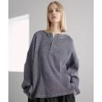 トレーナー スウェット ヴィンテージ加工サーマルヘンリーネックスウェット メンズ レディース