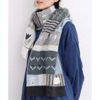 ショッピングドゥ ストール マフラー カラフルジャガード　ふとマフラー レディース