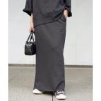 スカート ウールミックススウェットスカート