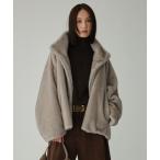 ブルゾン アウター ファーショートコート レディース