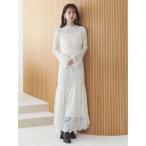 ショッピングマキシ ワンピース モヘヤニットスカシアミワンピース