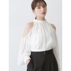 ブラウス シャツ シフォンアメスリオフショルブラウス レディース