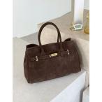 ハンドバッグ 「MILLELA FIRENZE」スエードハンドバッグ