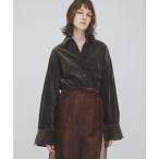 ショッピングSHIRTS ブラウス シャツ wrinkle velor shirts レディース