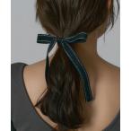 ショッピングヘアゴム ヘアゴム 「VATSURICA」スウェード リボン ヘアゴム