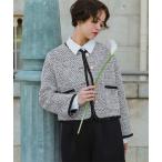 ショッピングセレモニー ジャケット ノーカラージャケット 「26SS新作/2026 CEREMONY COLLECTION/セレモニー/オケージョン/入卒式」ブレードツイード